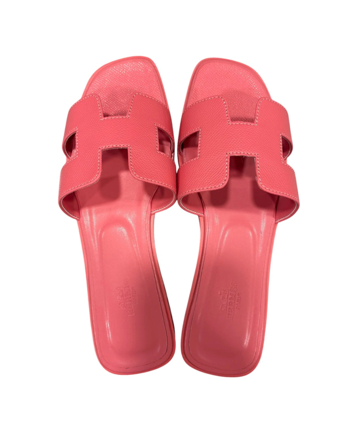 H Slide Sandals - Coral